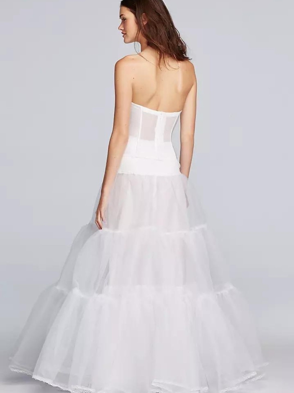 David’s Bridal Ball Gown Silhouette Slip Petticoat White Size L NWT